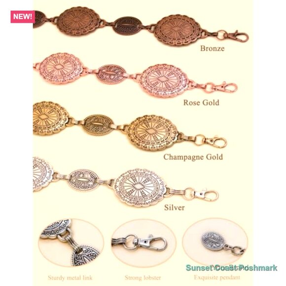 Western Metal Concho Chain Belt for Women Cowgirl Outfit main image 5